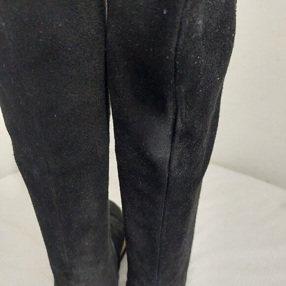 Inca Boot Company Electra Zora Over-The-Knee Suede Embroidered Boots Black Sz 9 - Picture 6 of 12